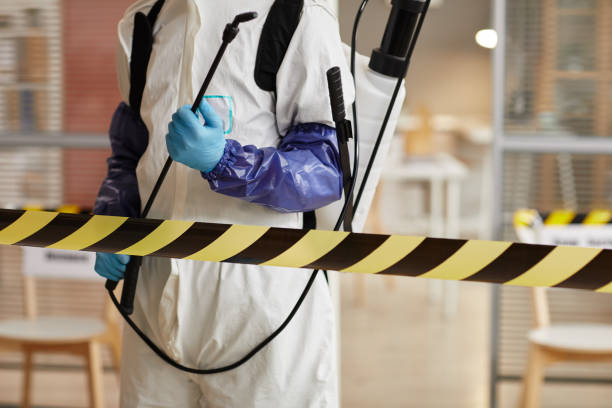 Professional Biohazard Cleanup technician working in Woodbine, GA